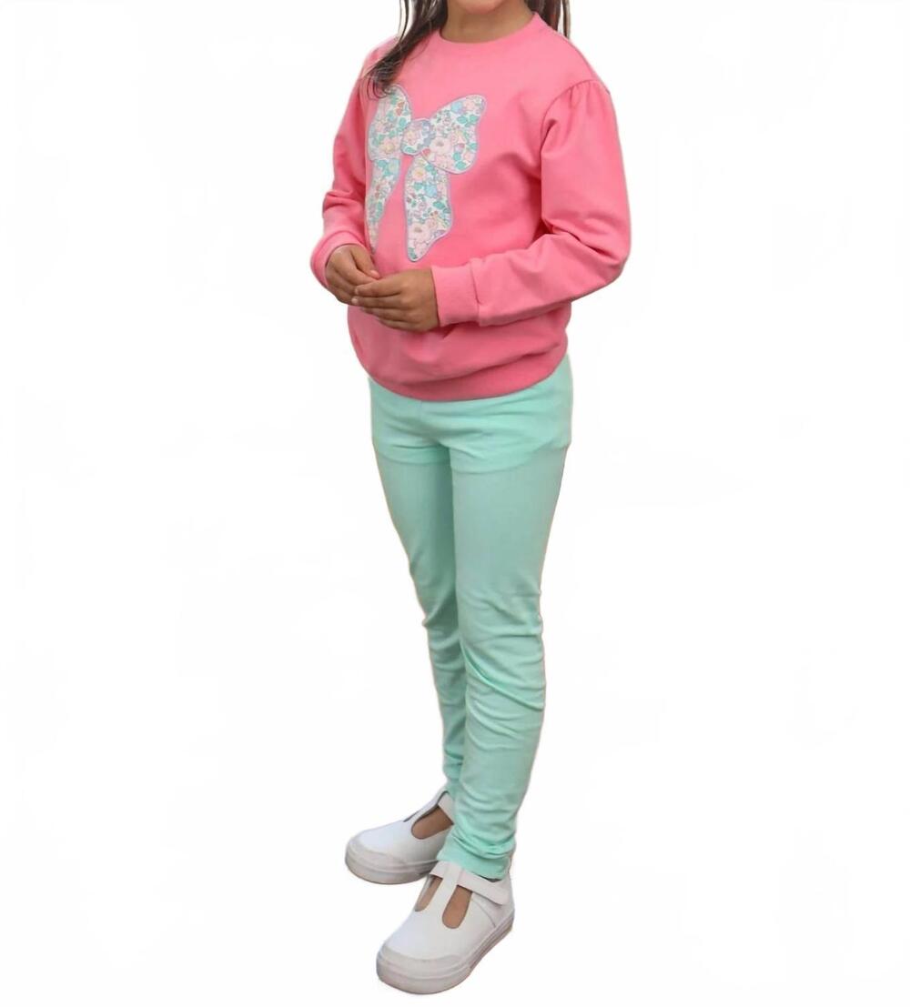 NEW TROTTER STREET KIDS terry pullover sweater in bow